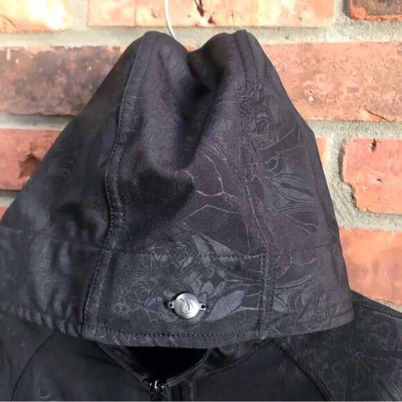 Lululemon RARE Apres Softshell Print Trench Jacket Rain Coat Dancers In Snow 8 - Picture 7 of 16